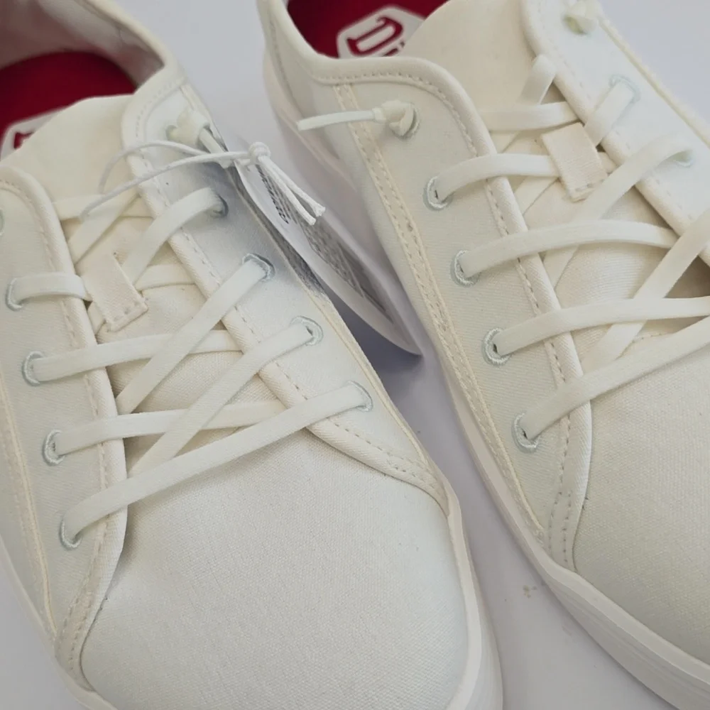NWT Hey Dude Cody M Canvas White Lace Up Shoes Sneakers Size 9 - Picture 15 of 15